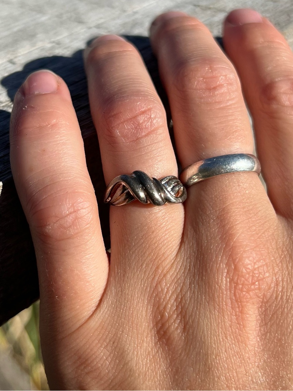 Vintage Twisted Sterling Silver Ring